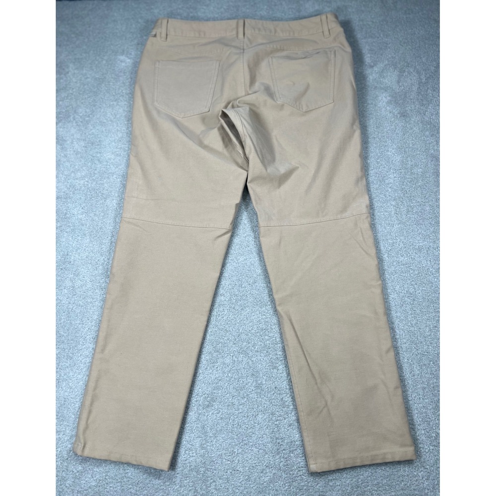 Lululemon ABC Slim-Fit Pant 36 Raw Linen Utilitech 32 Inseam Tapered Chino Mens - Picture 7 of 12